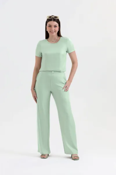 CONJUNTO FEMININO ADULTO SEM MANGA+CALÇA