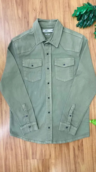 CAMISA MAS MANGA LONGA SARJA/JEANS R70