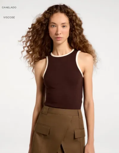 HERING — BLUSA FEMININO ADULTO SEM MANGA
