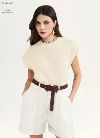 HERING — BLUSA FEMININO SEM MANGA