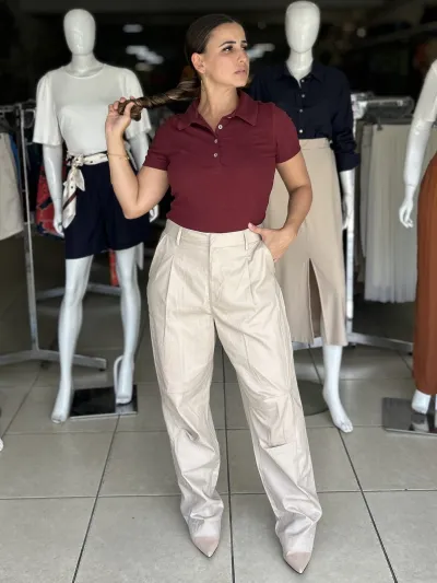 POLO FEMININO ADULTO CANELADA