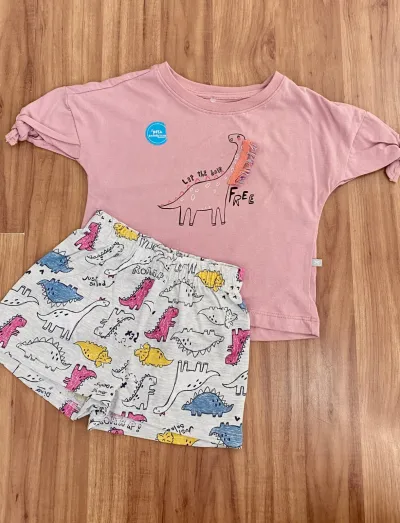 PIJAMA FEMININO INFANTIL SEM MANGA R06