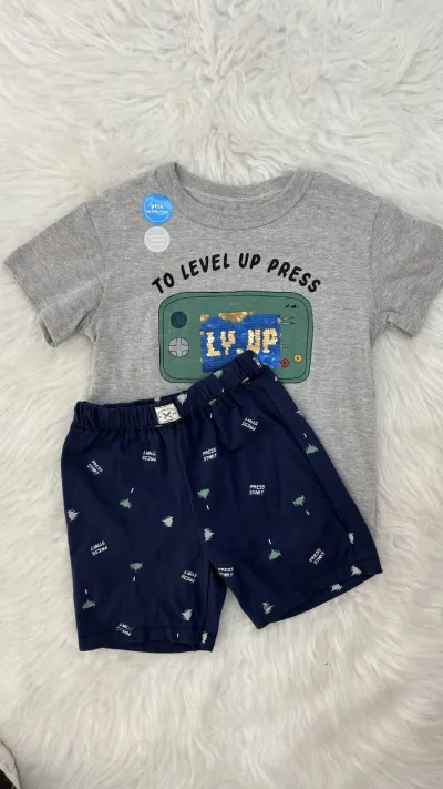 PIJAMA MASCULINO INFANTIL SEM MANGA R06