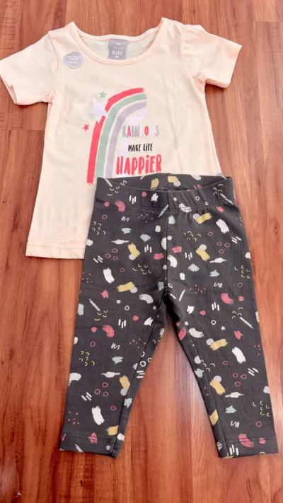 CONJUNTO FEMININO INFANTIL SEM MANGA R06