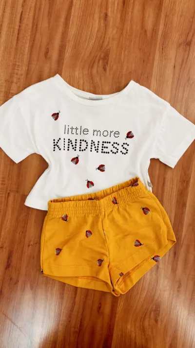 CONJUNTO FEMININO INFANTIL SEM MANGA R06