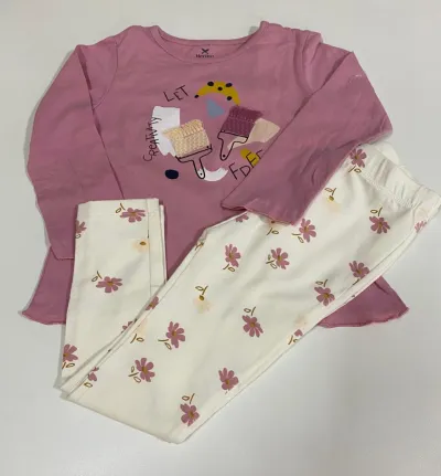 CONJUNTO FEMININO INFANTIL MANGA LONGA R06