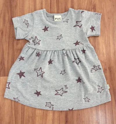 VESTIDO FEMININO INFANTIL SEM MANGA R06