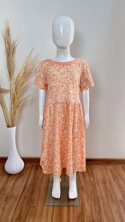 VESTIDO FEMININO INFANTIL SEM MANGA R06