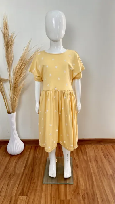 VESTIDO FEMININO INFANTIL SEM MANGA R06