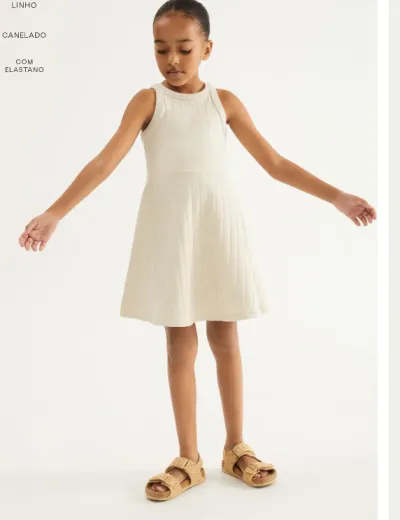 HERING — VESTIDO FEMININO INFANTIL CURTO