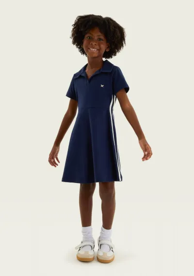 HERING — VESTIDO FEMININO INFANTIL MANGA CURTA CURTO