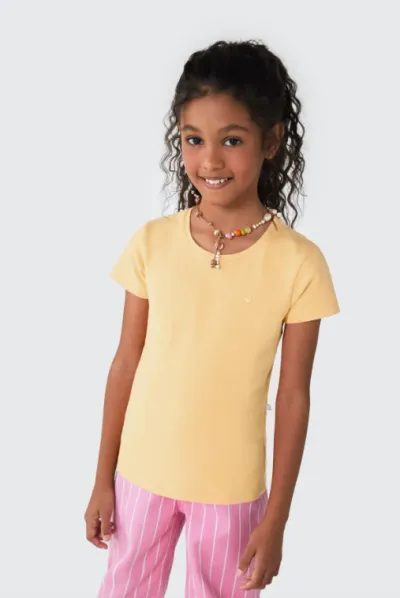 HERING — BLUSA FEMININO INFANTIL MANGA CURTA