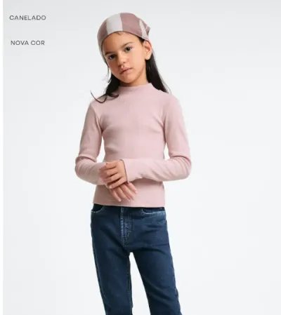 BLUSA FEMININO INFANTIL MANGA LONGA CNLD