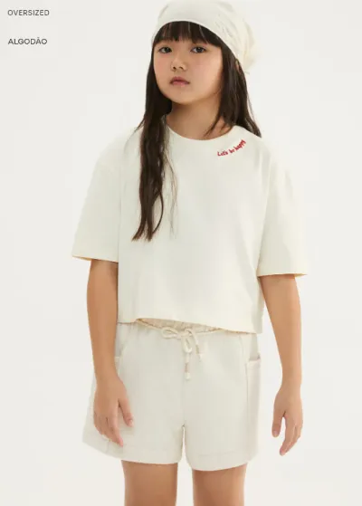 HERING — BLUSA FEMININO INFANTIL MANGA CURTA
