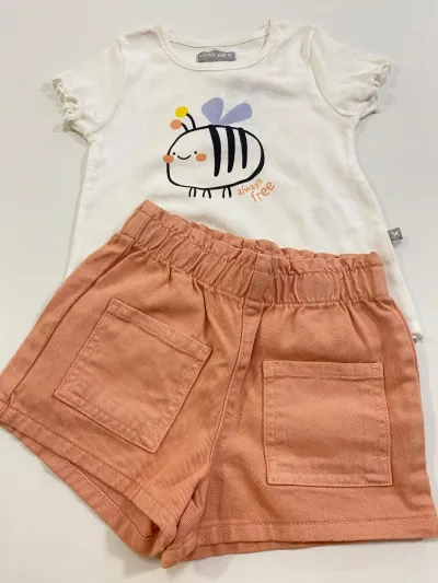 CONJUNTO FEMININO INFANTIL SEM MANGA R06