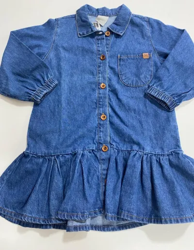 VESTIDO FEMININO INFANTIL MANGA LONGA R06
