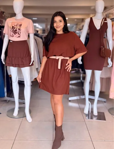 VESTIDO FEM MM CRT