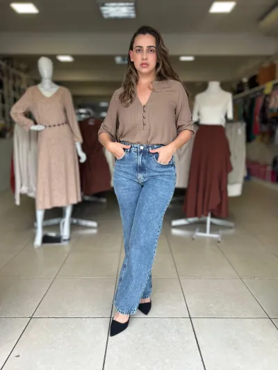 BLUSA FEMININO ADULTO 3/4