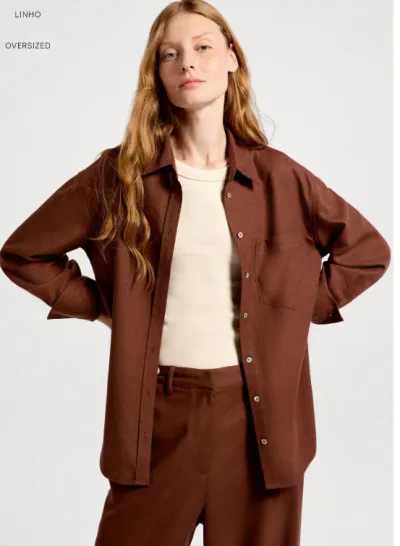 HERING — CAMISA FEMININO ADULTO MANGA LONGA