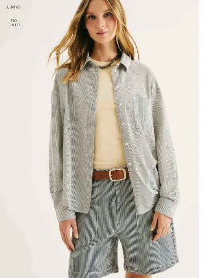 HERING — CAMISA FEMININO ADULTO MANGA LONGA