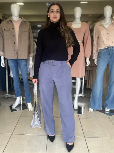 CALÇA FEMININO ADULTO RETA