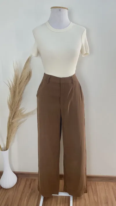 CALÇA FEMININO ADULTO RETA