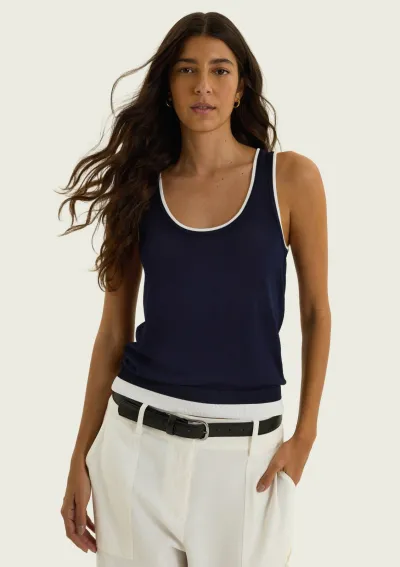 HERING — BLUSA FEMININO ADULTO SEM MANGA TRICO