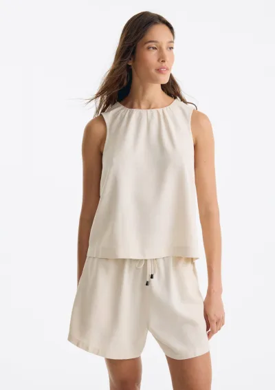 HERING — BLUSA FEMININO ADULTO SEM MANGA LINHO