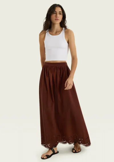 SAIA FEMININO ADULTO MIDI LINHO