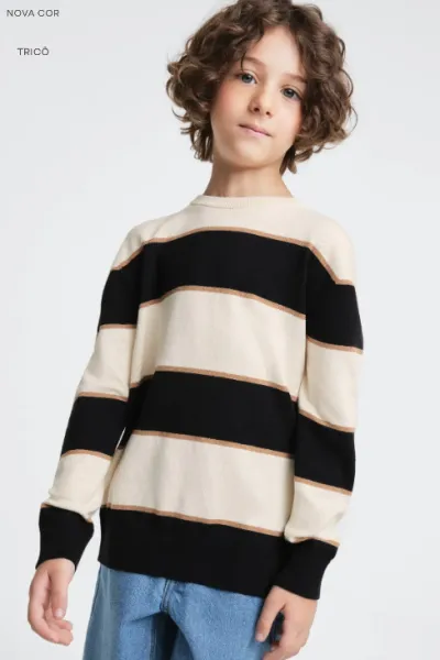 HERING — SUETER MASCULINO INFANTIL MANGA LONGA