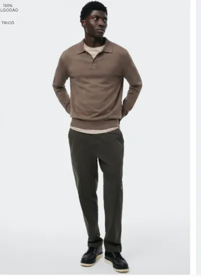 HERING — POLO MASCULINO ADULTO MANGA LONGA