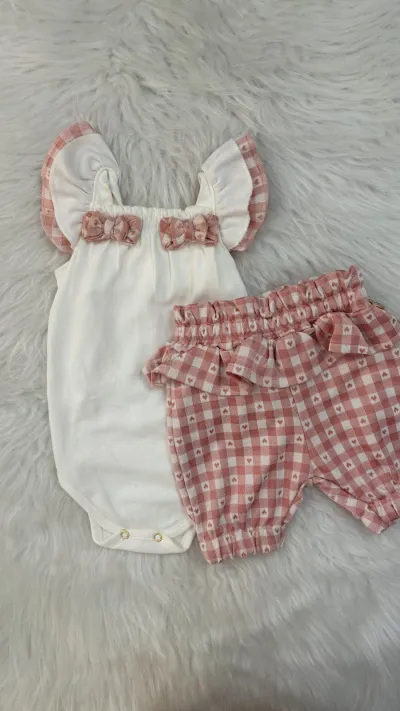 CONJUNTO FEMININO INFANTIL SM+SHORT R48