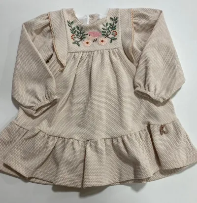 VESTIDO FEMININO INFANTIL MANGA LONGA R48