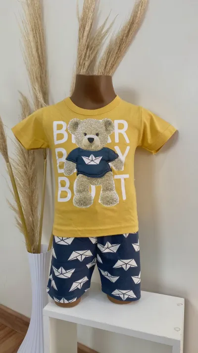 CONJUNTO MASCULINO INFANTIL SEM MANGA R100