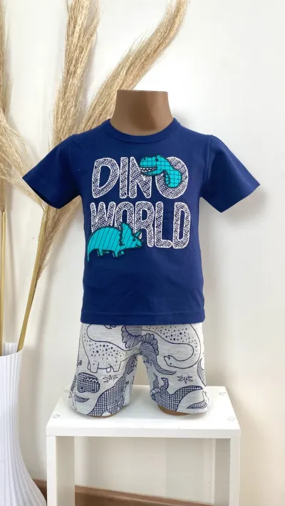 CONJUNTO MASCULINO INFANTIL SEM MANGA R100