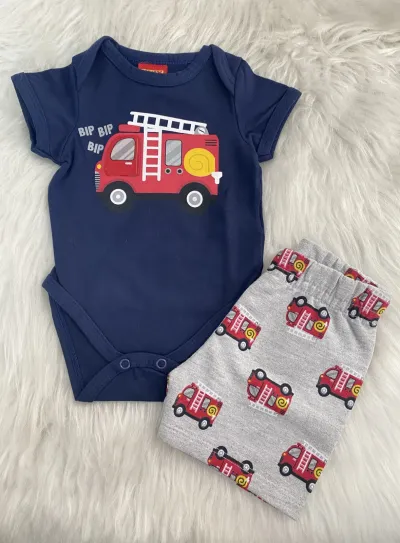 CONJUNTO MASCULINO INFANTIL SEM MANGA R100