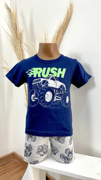 CONJUNTO MASCULINO INFANTIL SEM MANGA R100