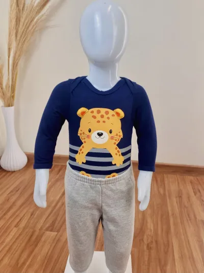 CONJUNTO MASCULINO INFANTIL MANGA LONGA R100