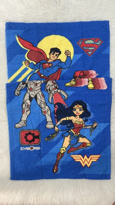 TOALHA MASCULINO INFANTIL LIGA JUSTIÇ