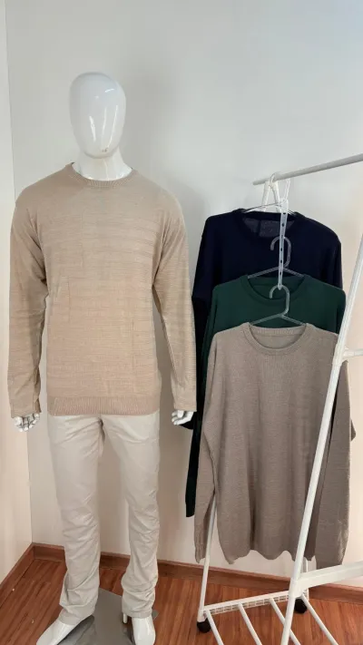 SUETER MASCULINO MANGA LONGA FECHADO R50