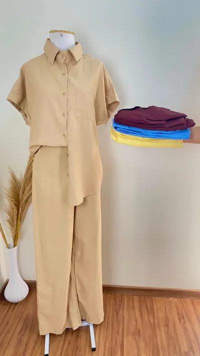CONJUNTO FEMININO CAMISA SEM MANGA+CALÇA