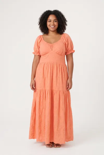 LIZZI — VESTIDO FEMININO MANGA CURTA MIDI R50