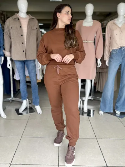 CALCA FEMININO ADULTO MOLETOM