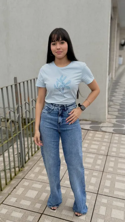 LUNENDER — CALÇA FEMININO WIDE LEG LEG R53
