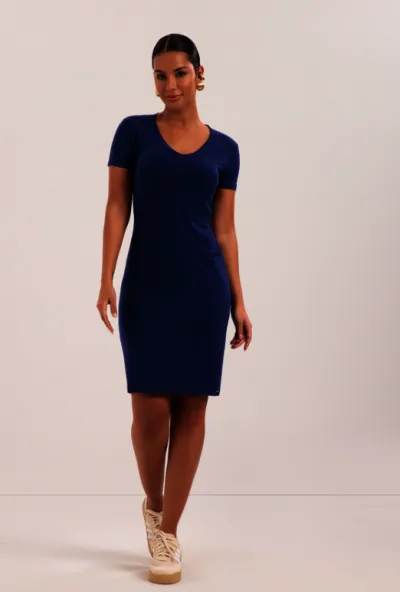 LUNENDER — VESTIDO FEMININO MANGA CURTA R53