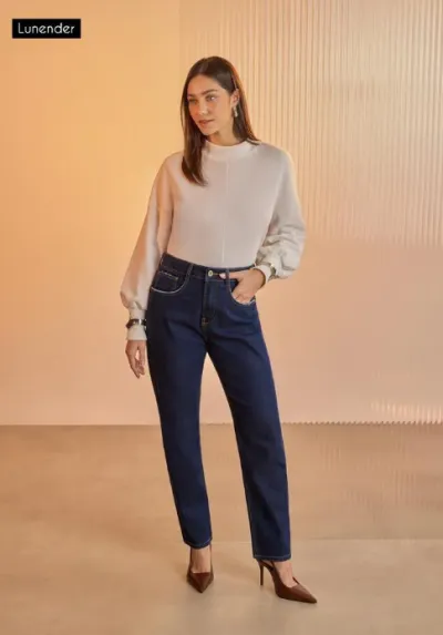 LUNENDER — CALÇA FEMININO ADULTO MOM