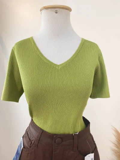 BLUSA FEMININO ADULTO SEM MANGA TRICOT