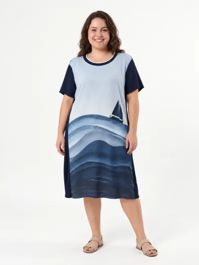 LUNENDER — VESTIDO FEMININO MANGA CURTA R53