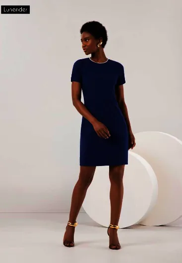 LUNENDER — VESTIDO FEMININO MANGA CURTA CURTO R53