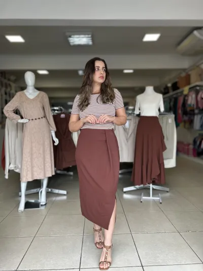 LUNENDER — SAIA FEMININO MIDI R53
